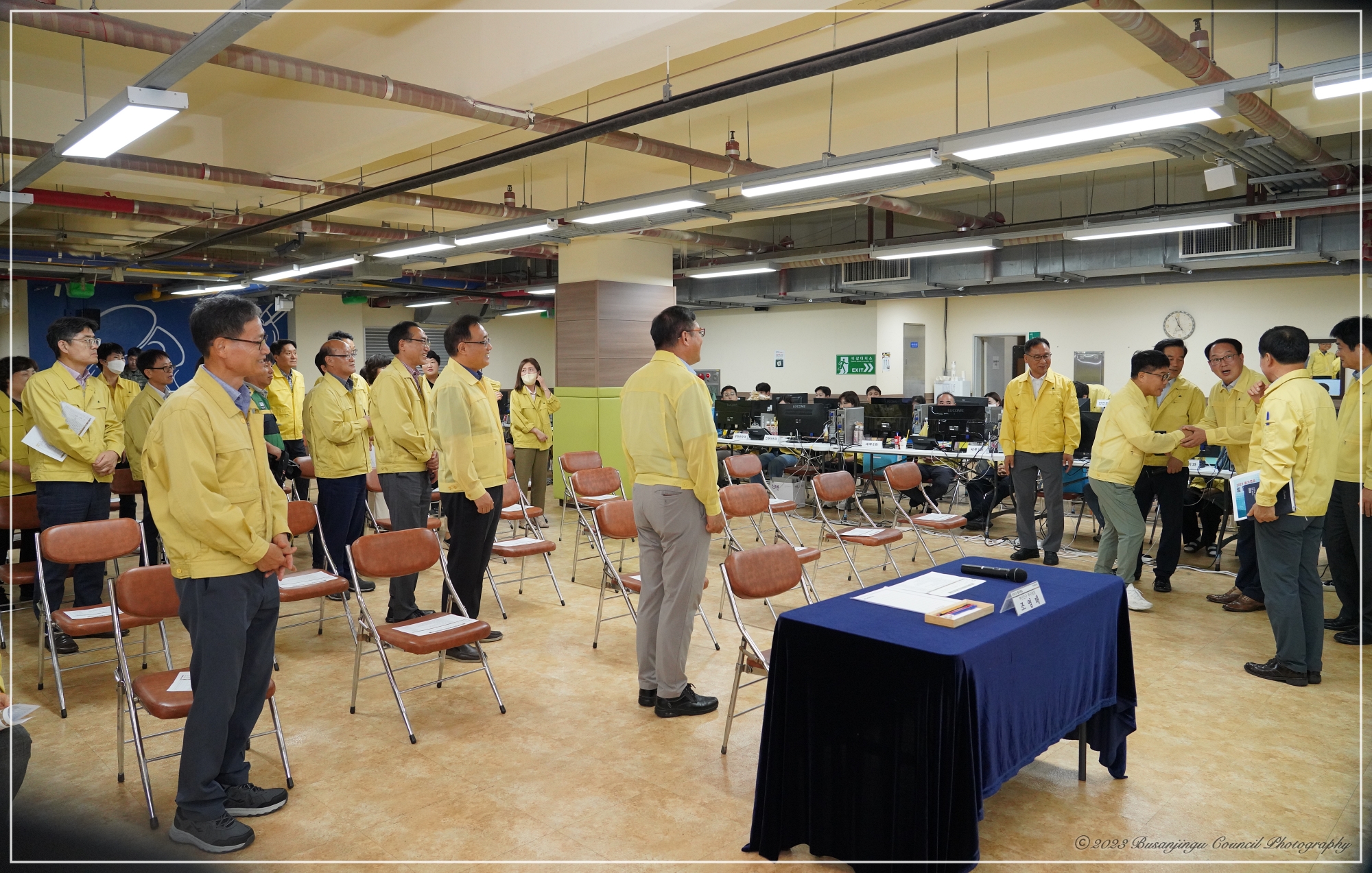 의장단, 을지연습 근무자 격려 방문 4번째