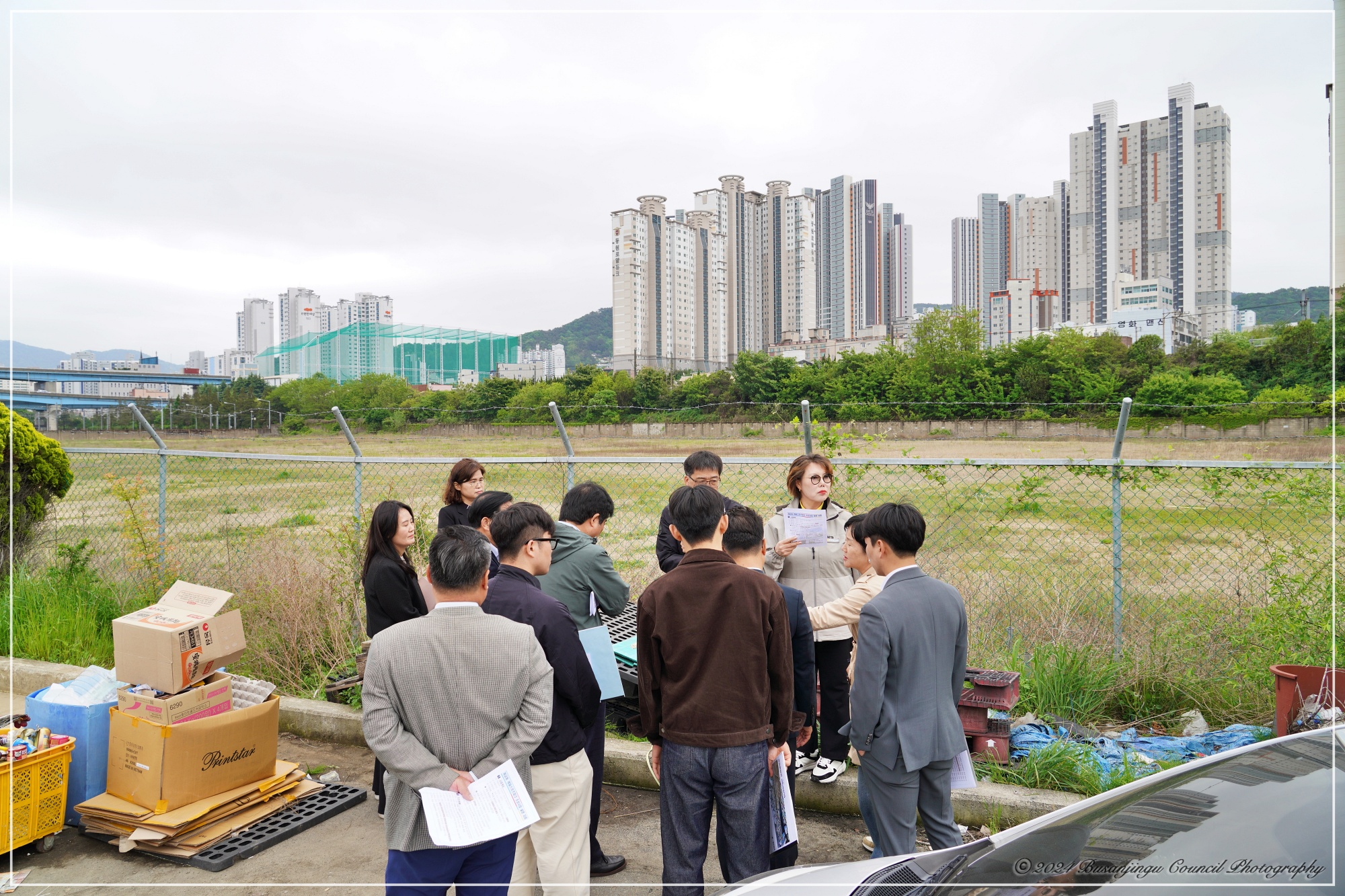 행정문화위원회 개금동 레일스포츠파크 조성 예정지 현장방문 1번째
