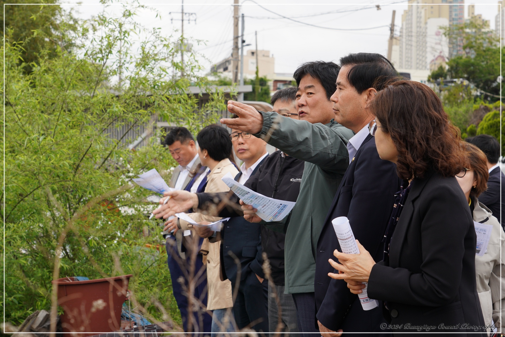 행정문화위원회 개금동 레일스포츠파크 조성 예정지 현장방문 3번째
