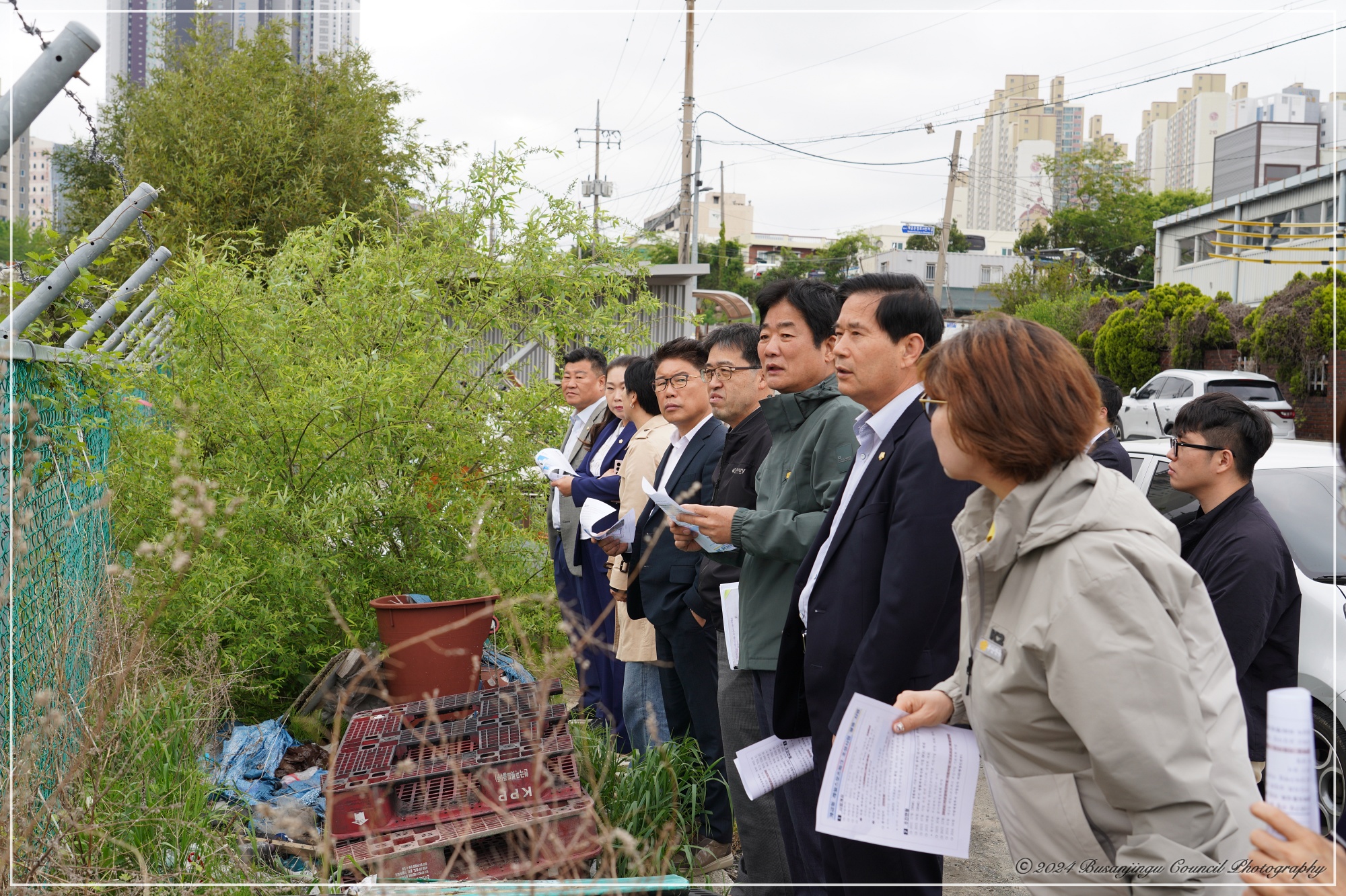 행정문화위원회 개금동 레일스포츠파크 조성 예정지 현장방문 4번째