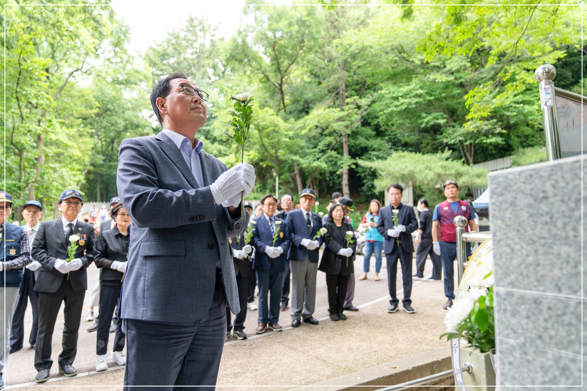 6.25 참전용사 기념비 헌화행사 2번째