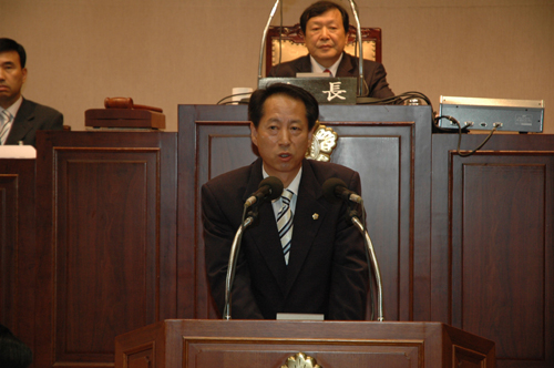 제5대 후반기 의장 당선 1번째