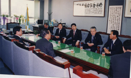 부산광역시장과 간담회 1번째