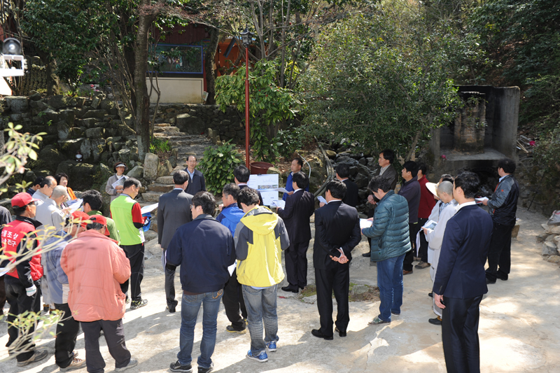 가야 대원사 주변 계류보전사업 현장설명회 5번째