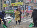 제설작업 1번째