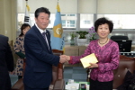 중국 북경시 서성구 대표단 영접 4번째